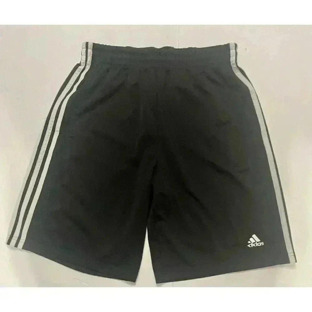 Adidas 3 Stripe Shorts Men’s Large‎ 2 Pocket 10 Inch Inseam See Description